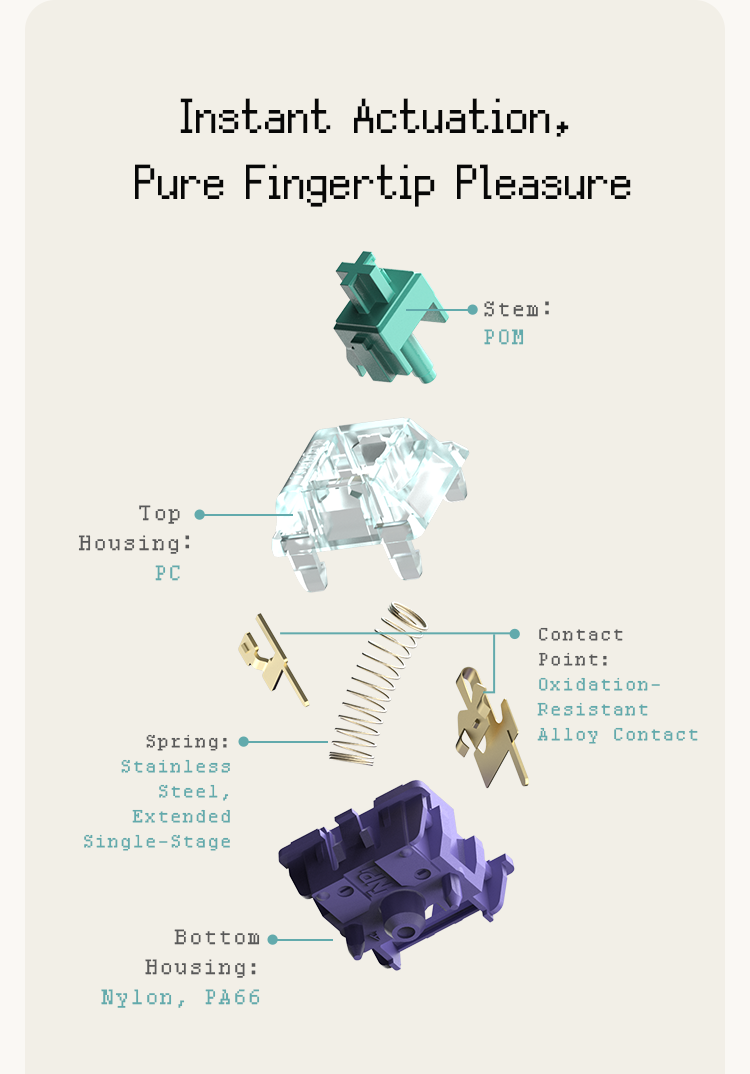 OUTVA&Nuphy Azure Dragon Switches V4