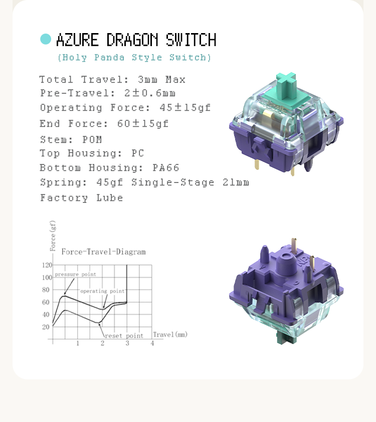 OUTVA&Nuphy Azure Dragon Switches V4